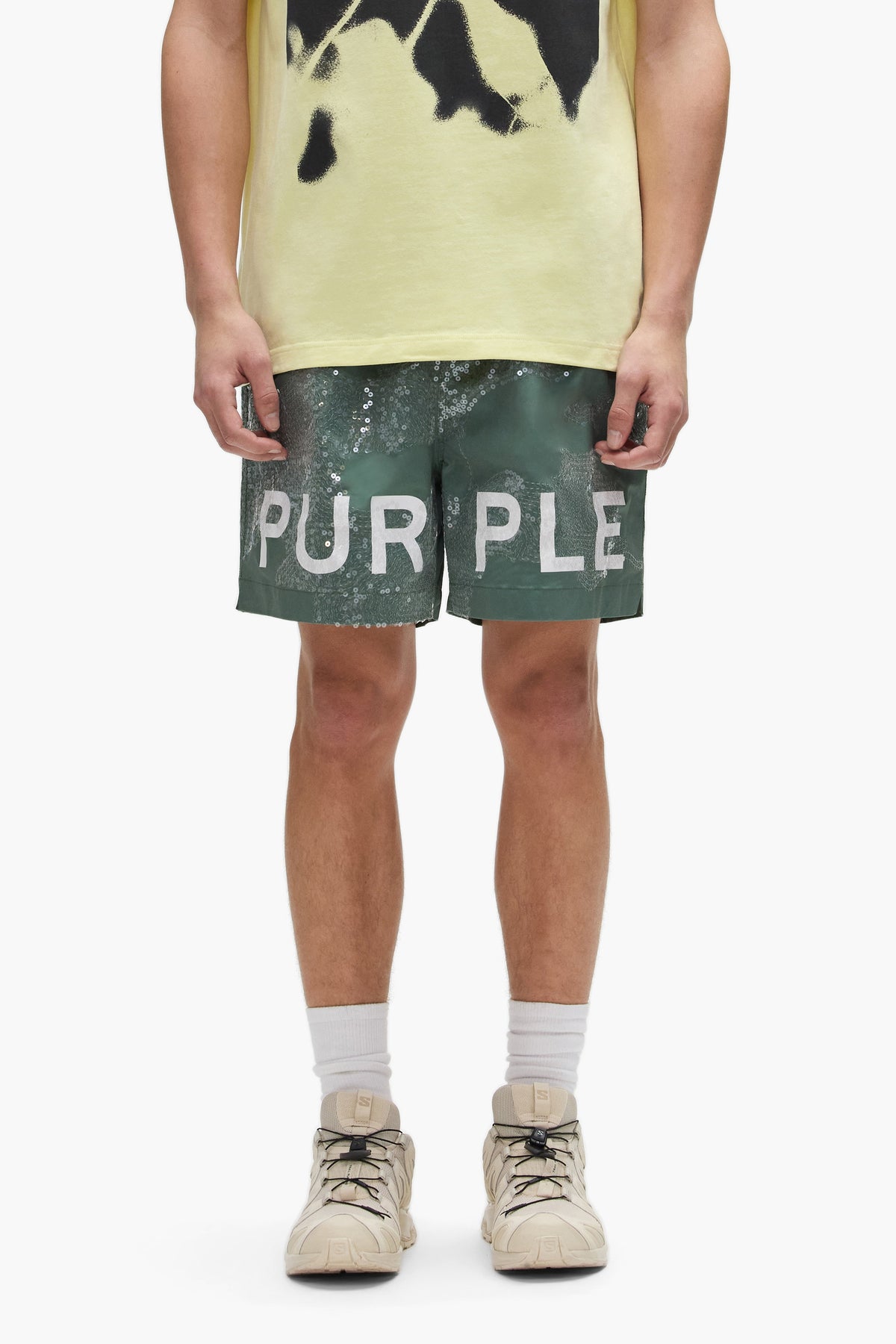 Sequin Camouflage All Around Short