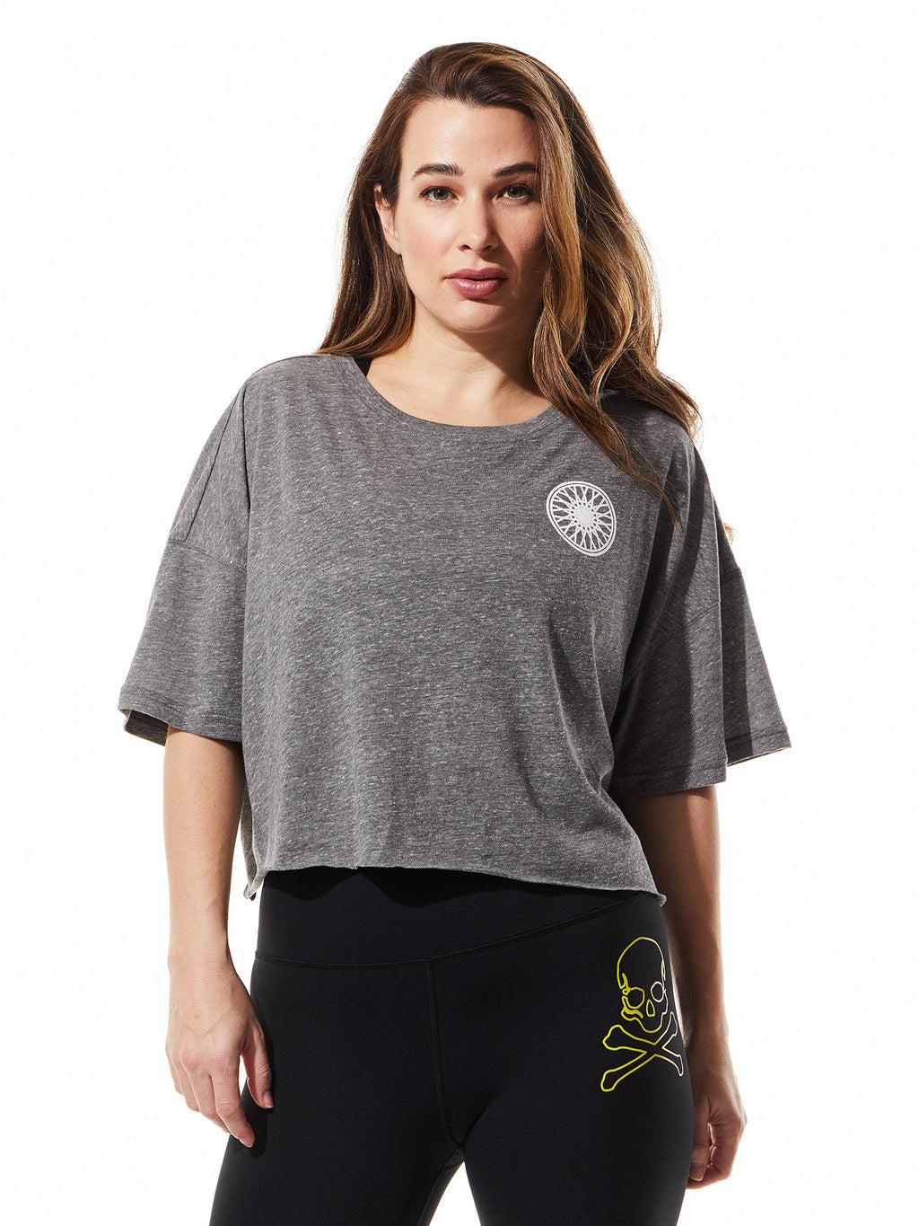 Emily Cropped Tee- Wheel