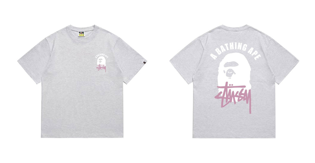 BAPE White Ape Back Graphic T-Shirt
