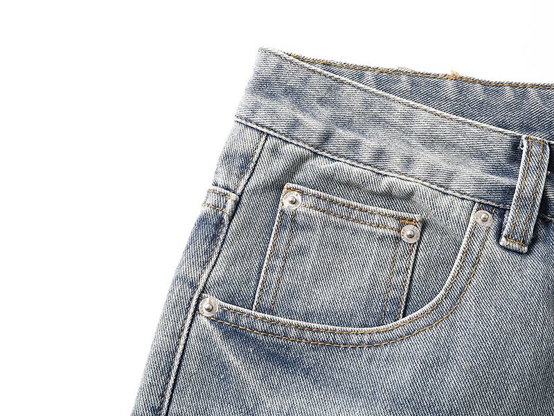 Purple Brand Light Blue Scribble Graphic Distressed Jeans