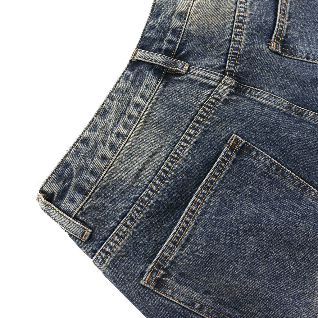 VALE Skittle Graphic Washed Denim Shorts
