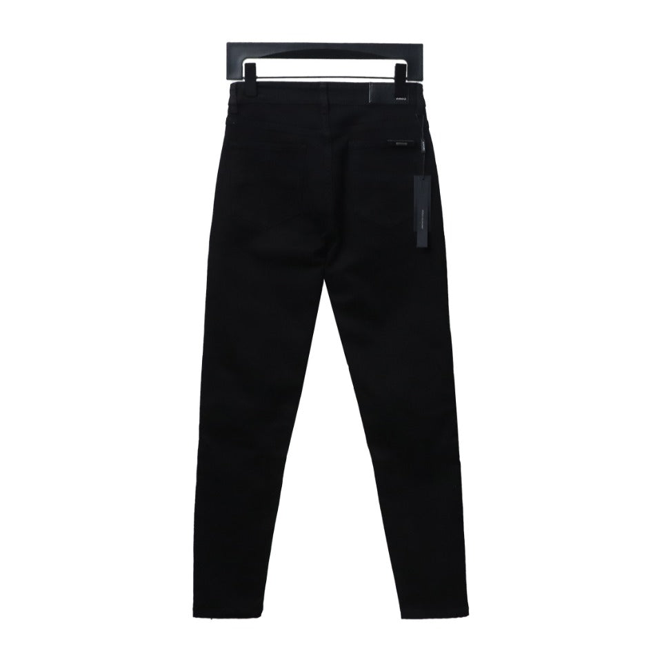 AMIRI MX1 Washed Zipper Jeans Black