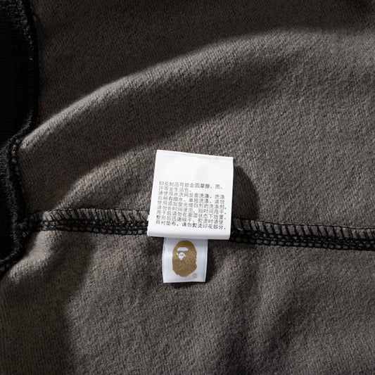 BAPE Black Grey Shark Zip Hoodie