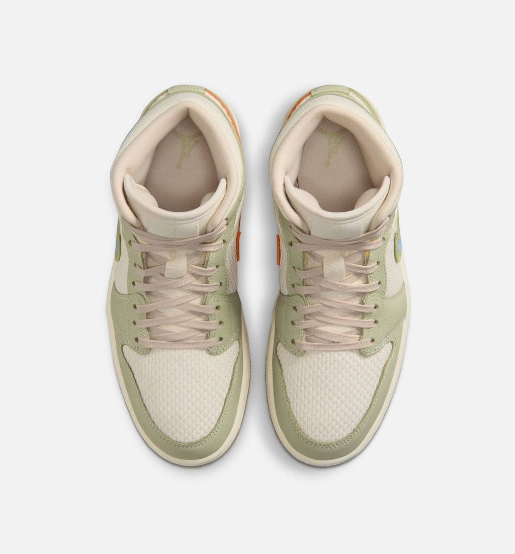 Air Jordan 1 Mid SE Women's – Olive Aura/Pearl White/Lawn