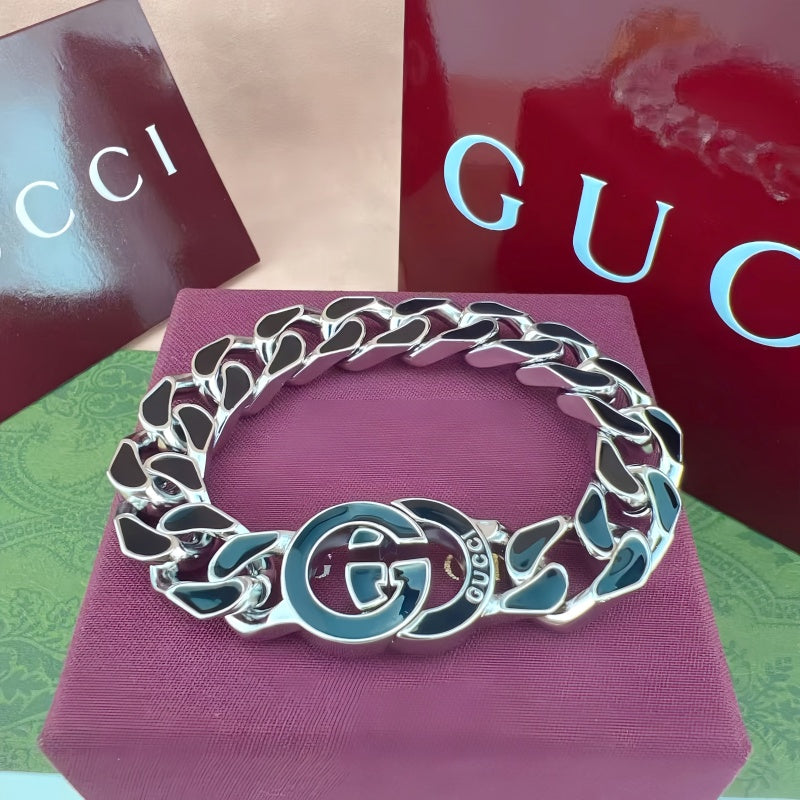 Gucci Magnetic Black Enamel Bracelet