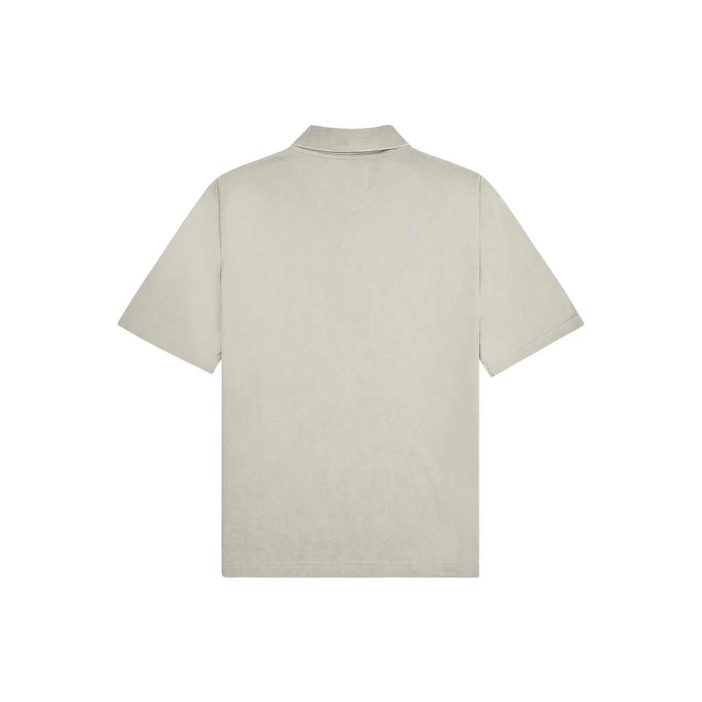 Paper Planes French Terry Script Weld Quarter Zip Polo