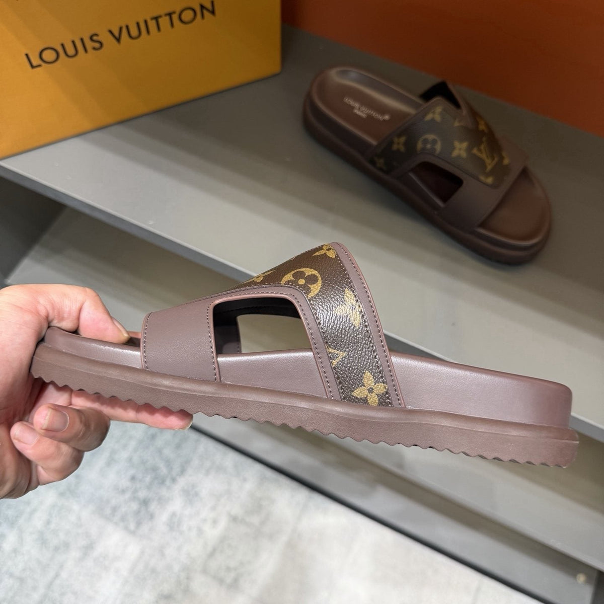 Louis Vuitton Oasis Cutout Slide Sandals