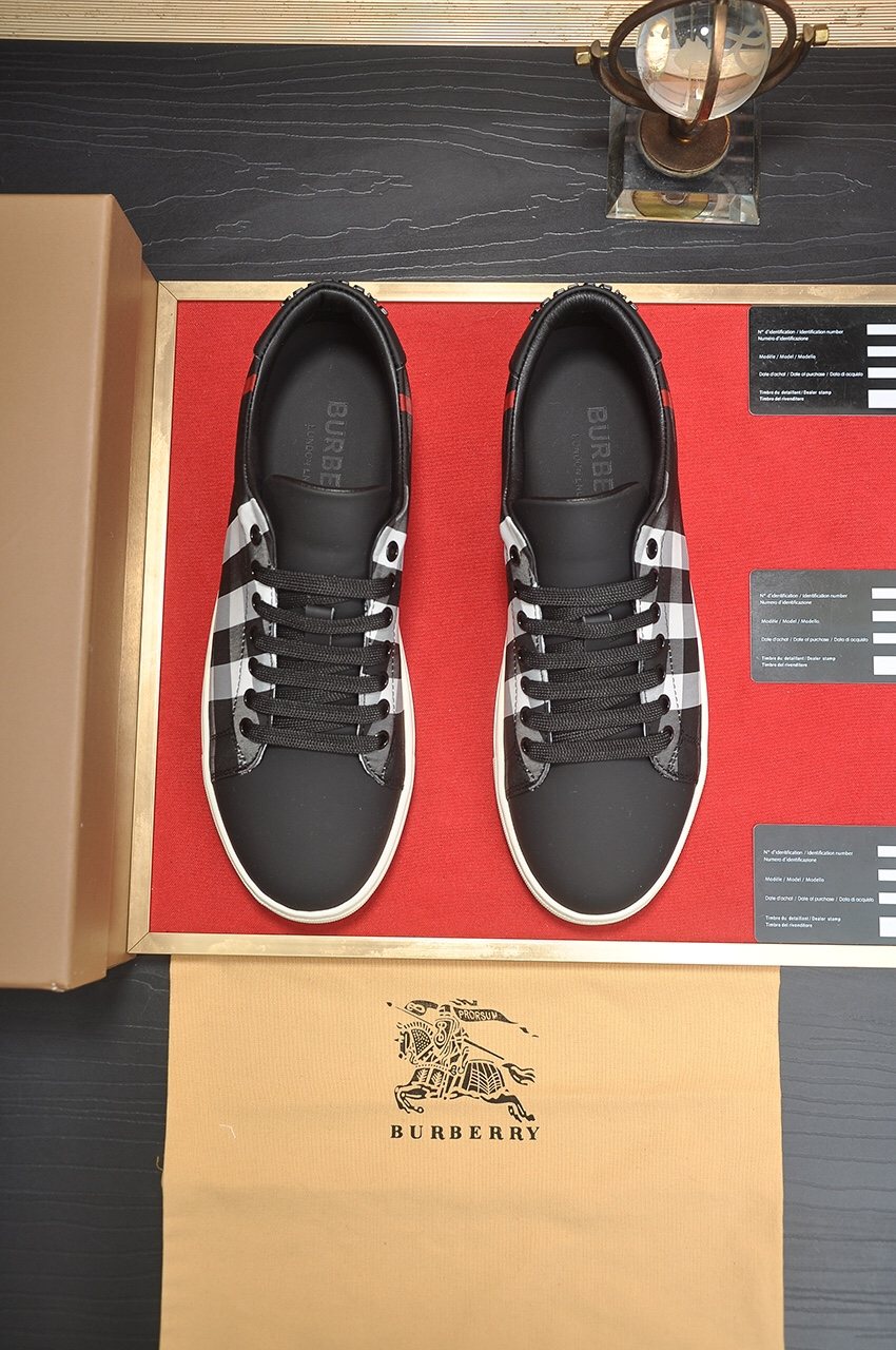 Burberry Black Check Sneakers