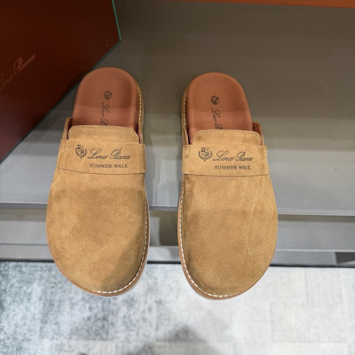 Loro Piana Open-Back Loafer Mules